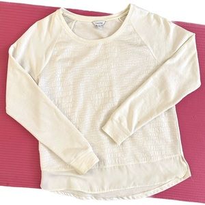 Calvin Klein women white long-sleeve shirt XS